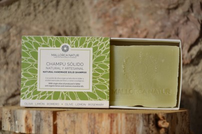 Champú sólido natural de oliva, romero y limón