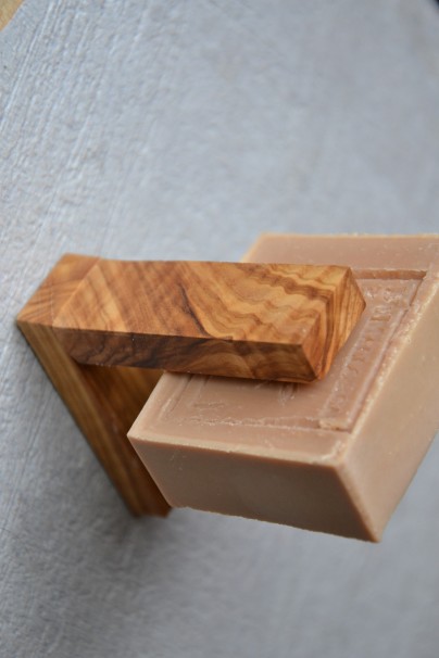 Porte-savon en bois d'olivier de Sóller