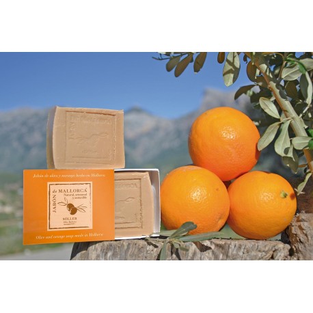 natural olive and oraange soap  from Sóller Mallorca
